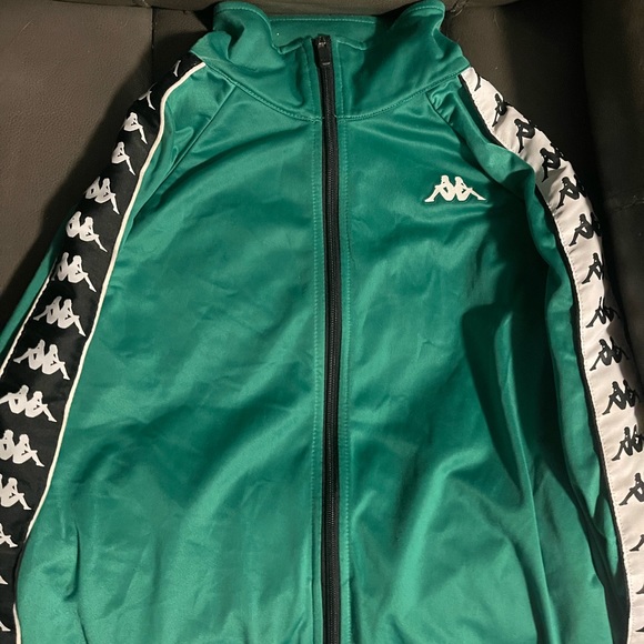 Kappa green tracksuit top - Picture 1 of 4